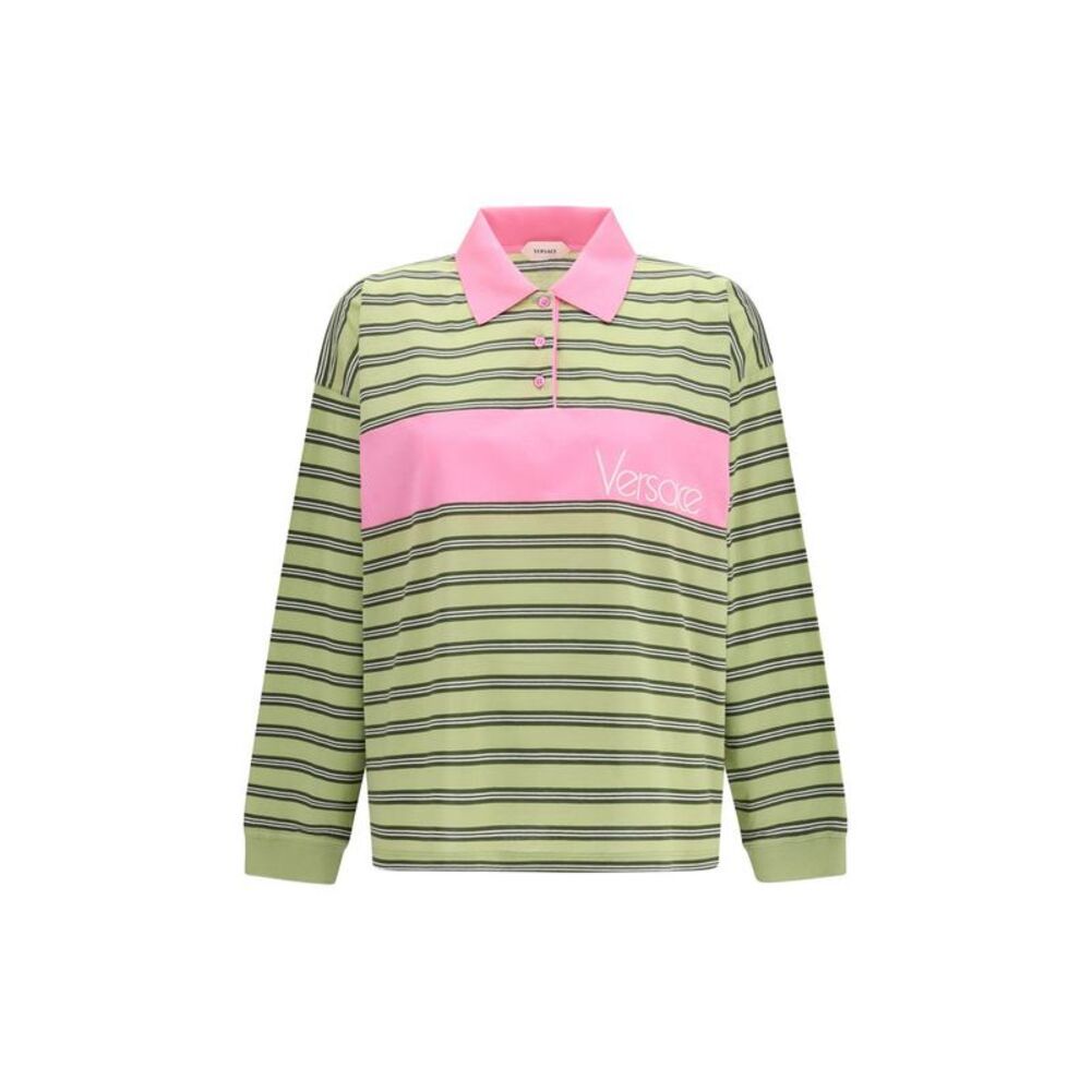Versace Multicolor Cotton Polo Women's Shirt